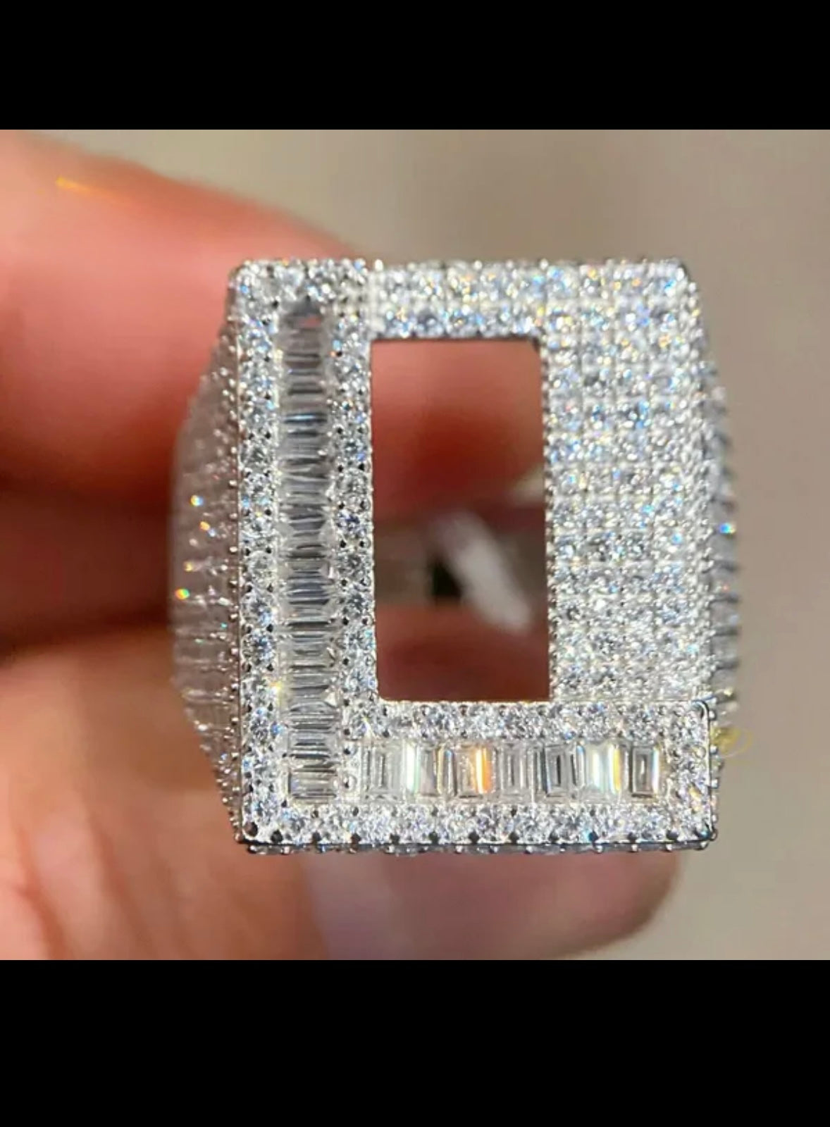 Initial Letter 925 Sterling Silver Ring A-Z