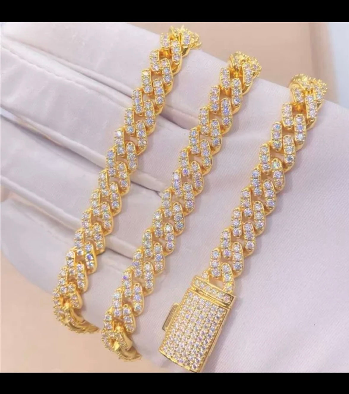 8mm One Row Luxury VVS Cuban Link Chain