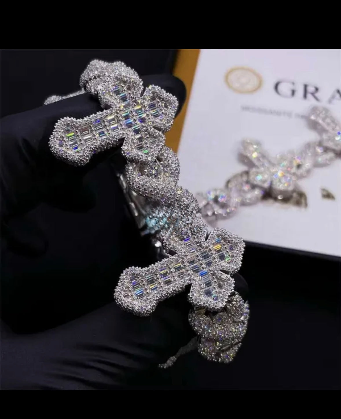 Luxury VVS Cross Bracelet
