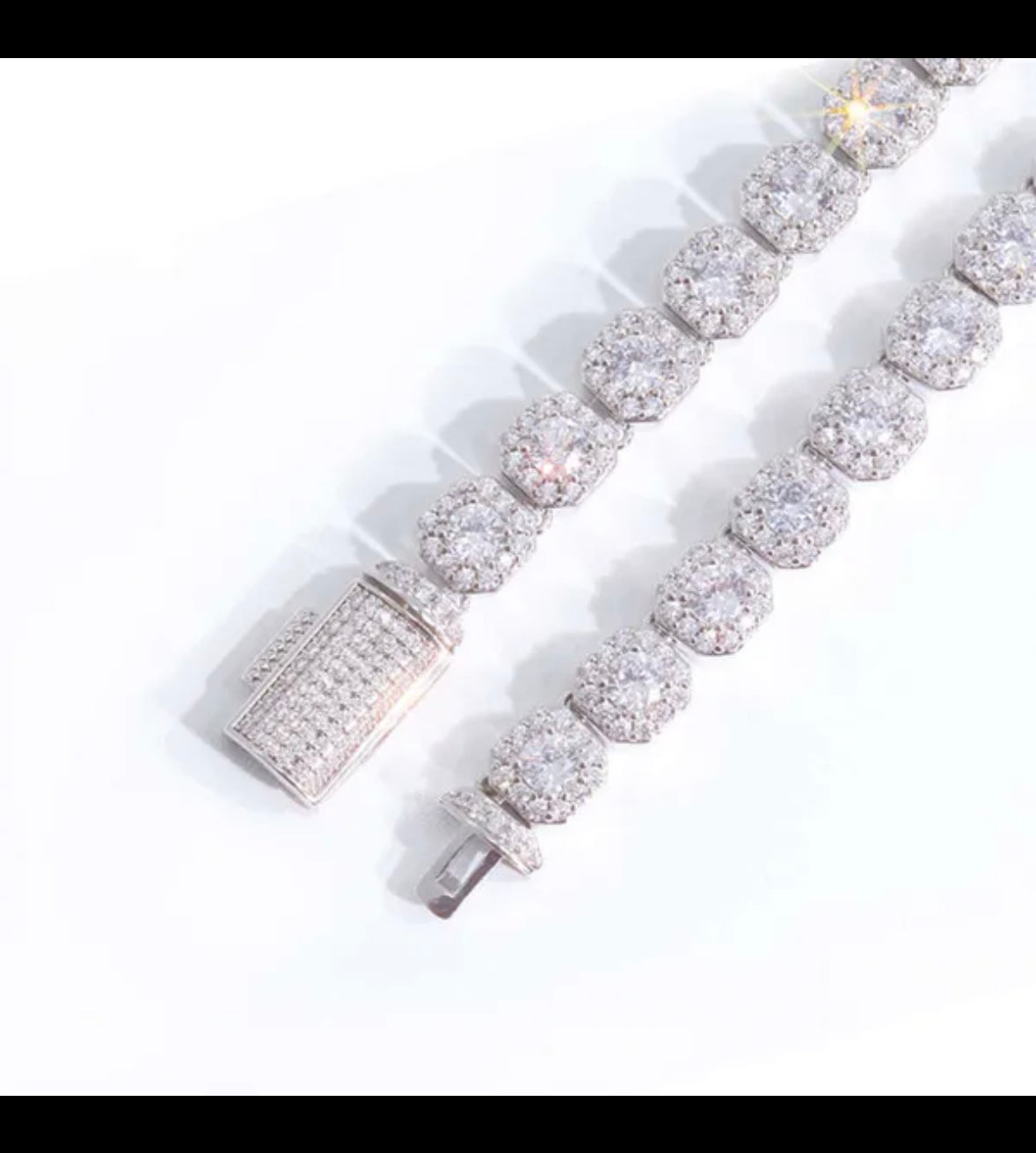 Custom VVS Large 12mm Tennis Chain