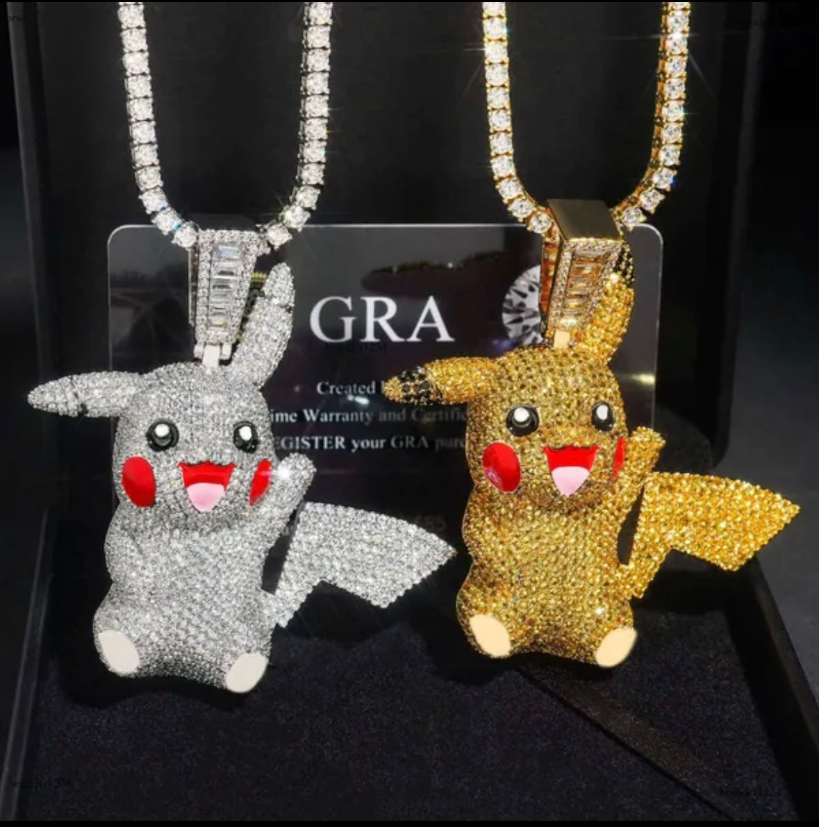 Custom VVS Pikachu Pendant