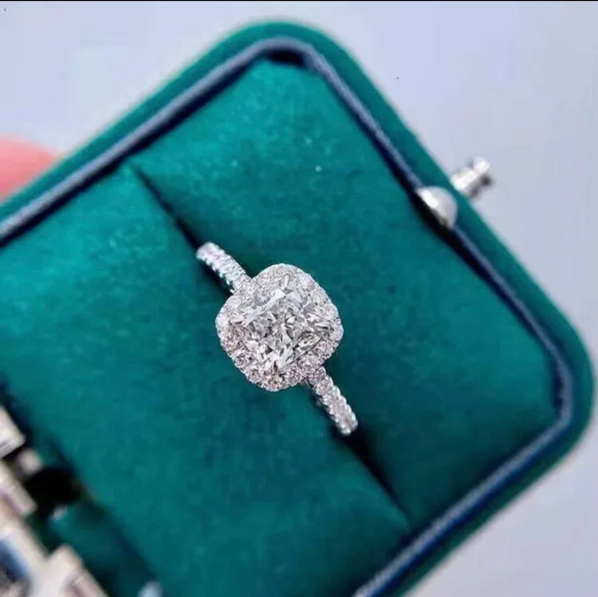 3Ct SquareVVS Engagement Ring