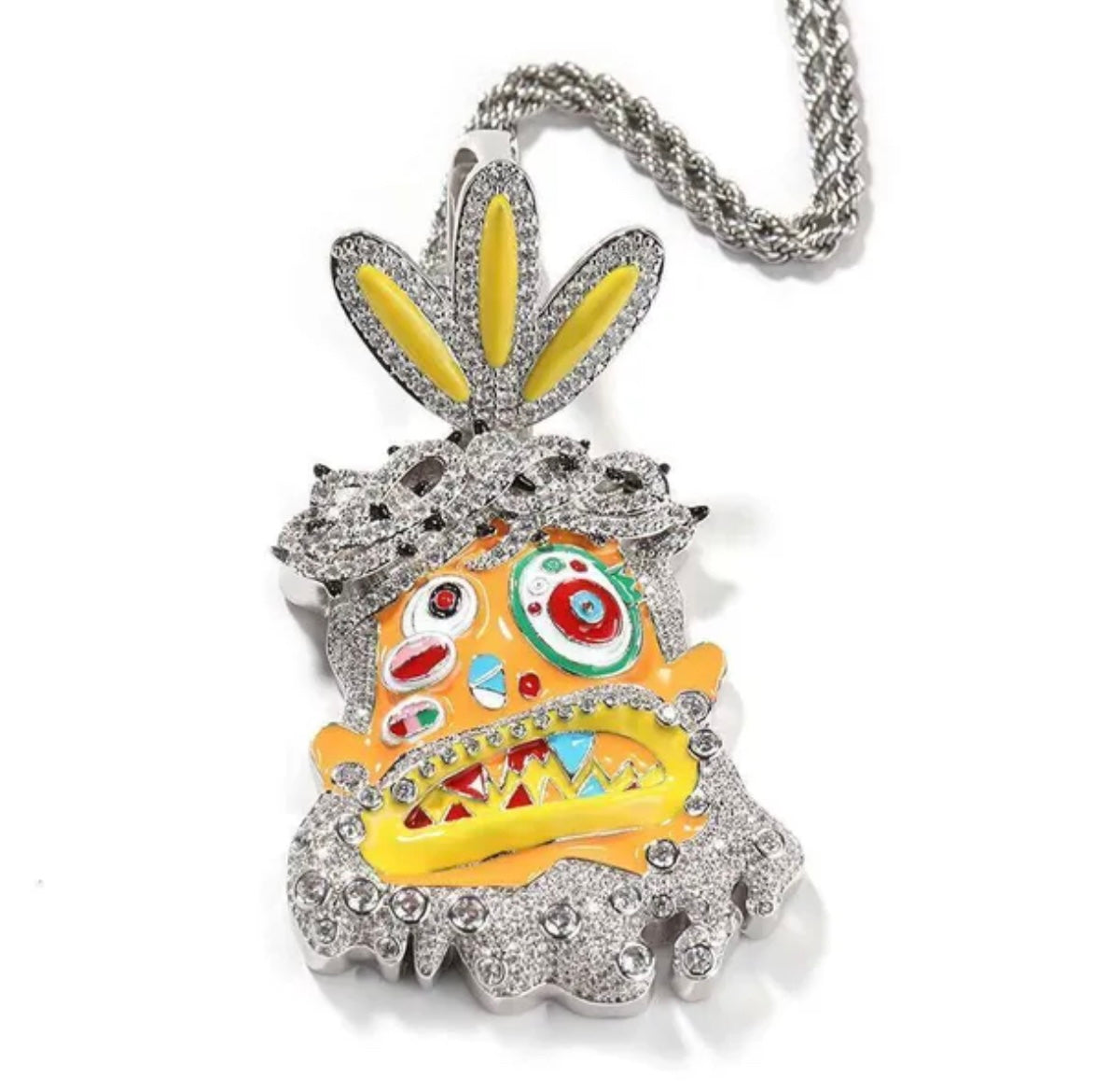 Custom Cartoon Dripping VVS Pendant