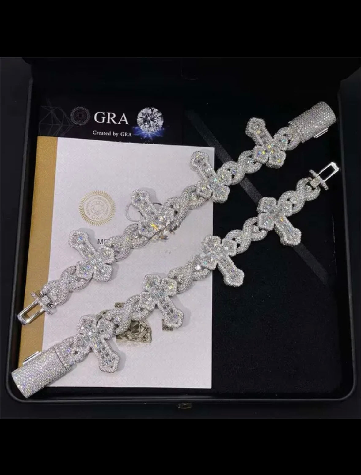Luxury VVS Cross Bracelet