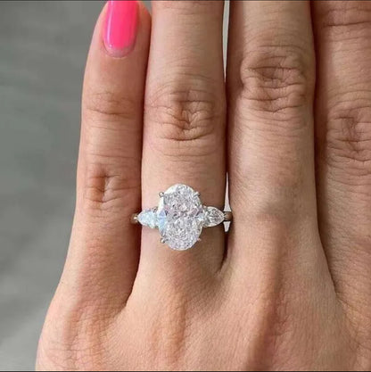 3Ct Oval VVS Engagement Ring