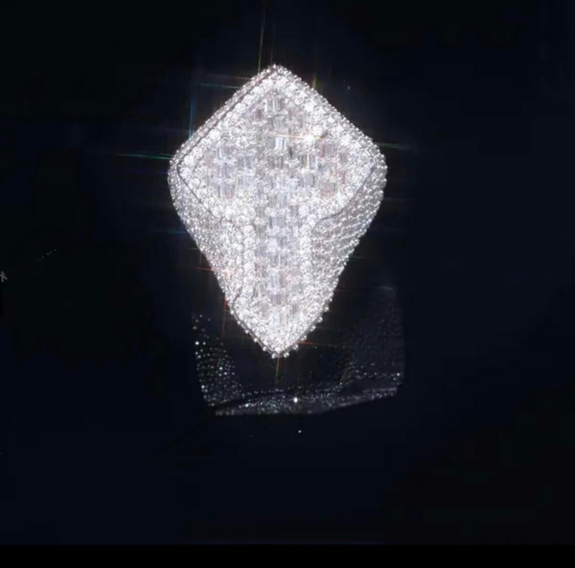 Iced Out VVS Championship Cross Ring