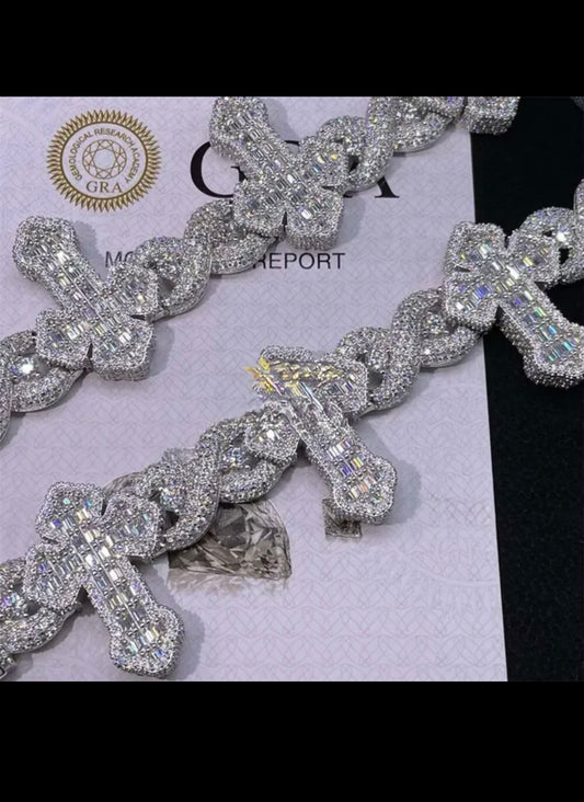 Luxury VVS Cross Bracelet