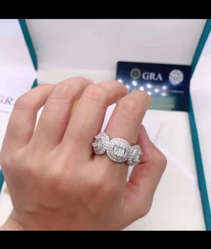 Three Headed VVS Ring