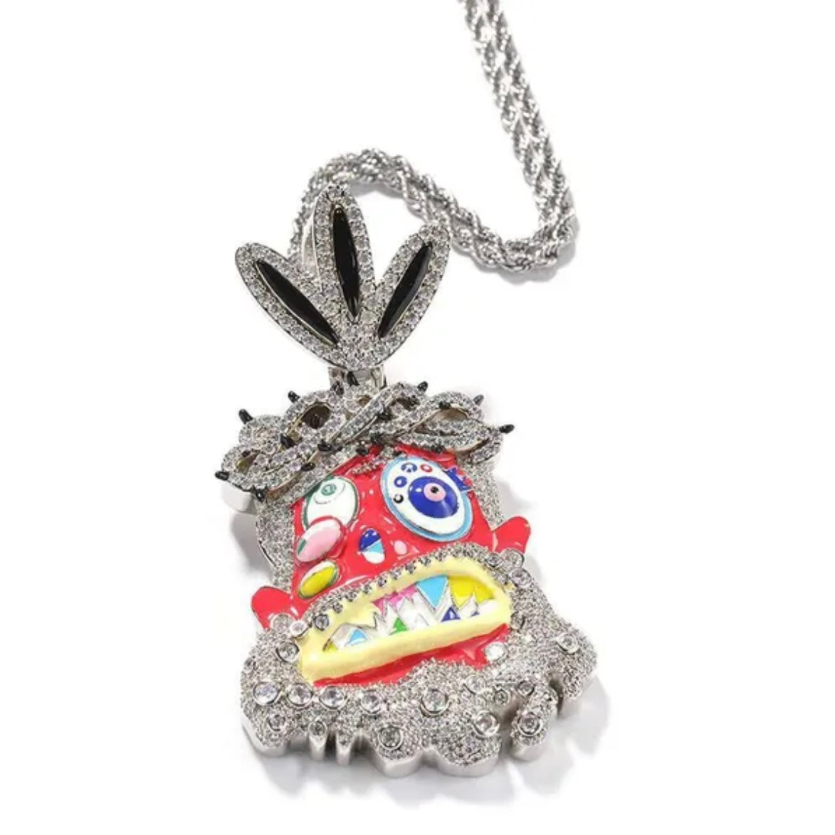 Custom Cartoon Dripping VVS Pendant