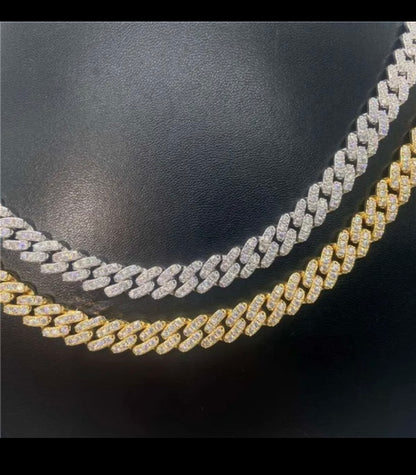 8mm One Row Luxury VVS Cuban Link Chain