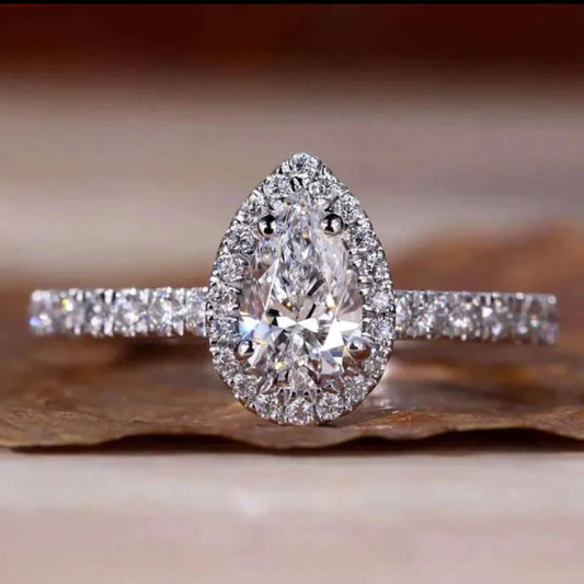 14k Diamond VVS 3 Ct Engagement Ring