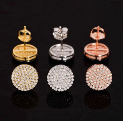 10mm Iced out Stud Earrings