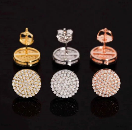10mm Iced out Stud Earrings