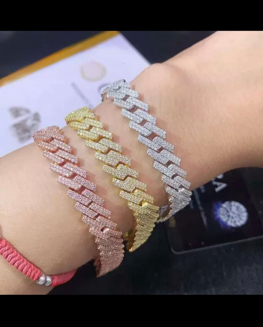Iced Out 10mm Cuban Bracelet