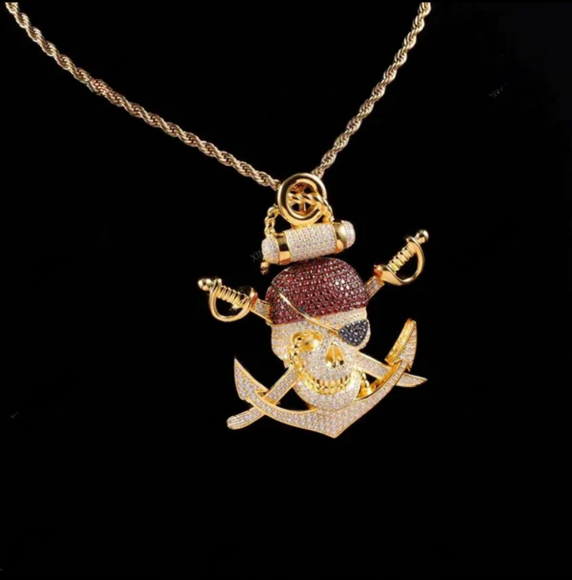 Custom VVS Pirate Pendant