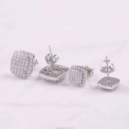 Square Stud VVS Earrings
