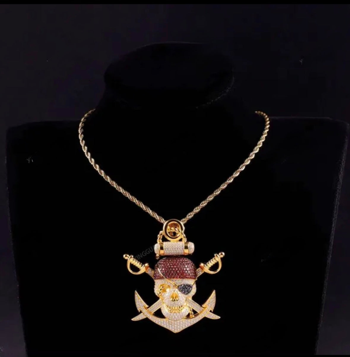 Custom VVS Pirate Pendant