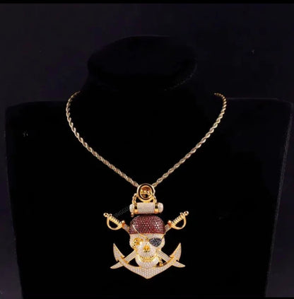 Custom VVS Pirate Pendant