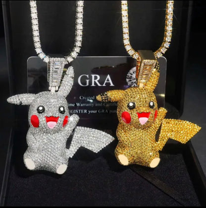 Custom VVS Pikachu Pendant