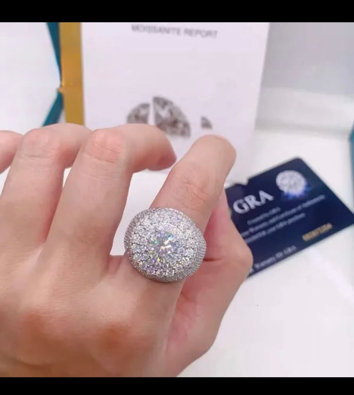 Custom Iced Out VVS Blossom Ring