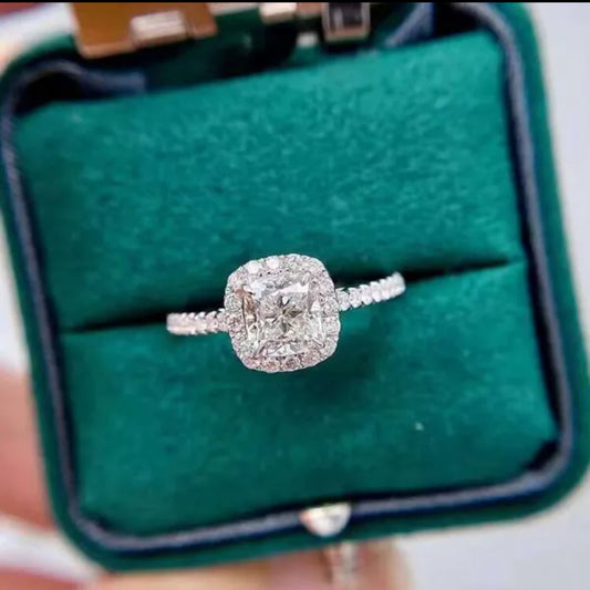 3Ct SquareVVS Engagement Ring