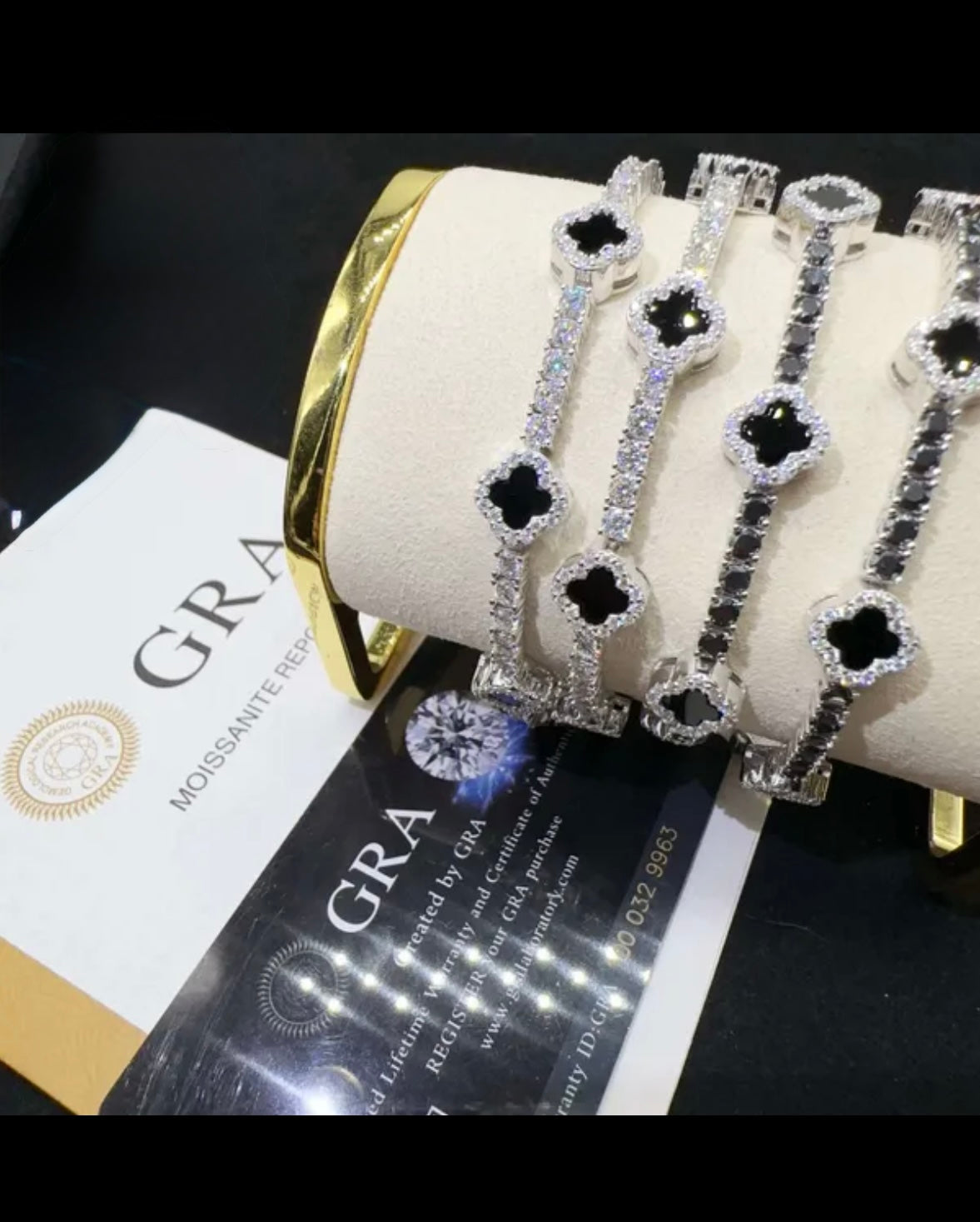 4 Leaf VVS Tennis Bracelet