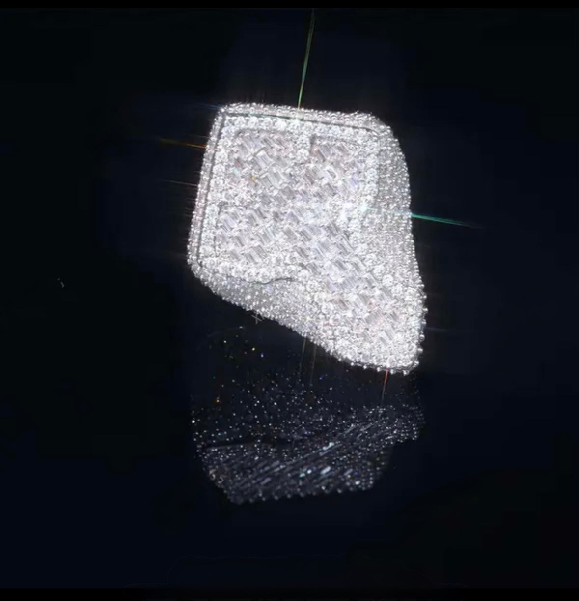 Iced Out VVS Championship Cross Ring