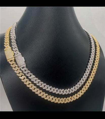 8mm One Row Luxury VVS Cuban Link Chain