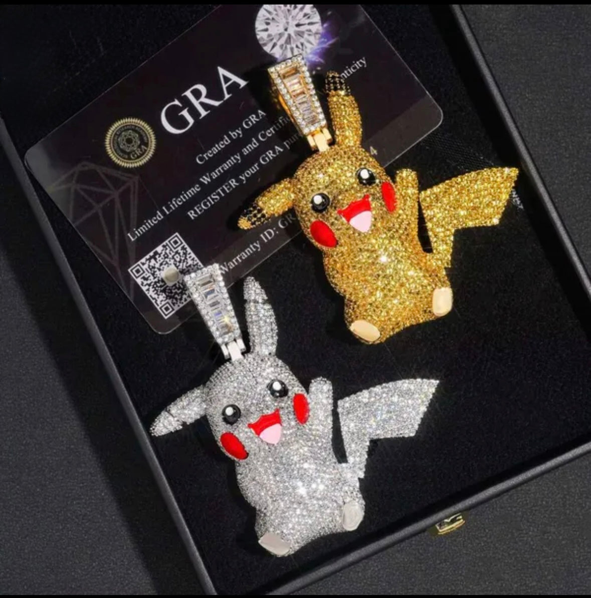 Custom VVS Pikachu Pendant