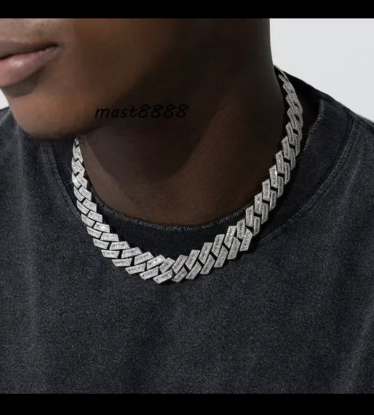 19mm Crafted Baguette VVS Cuban Link Chain