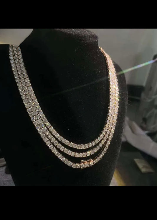 VVS Iced out Tennis Chain