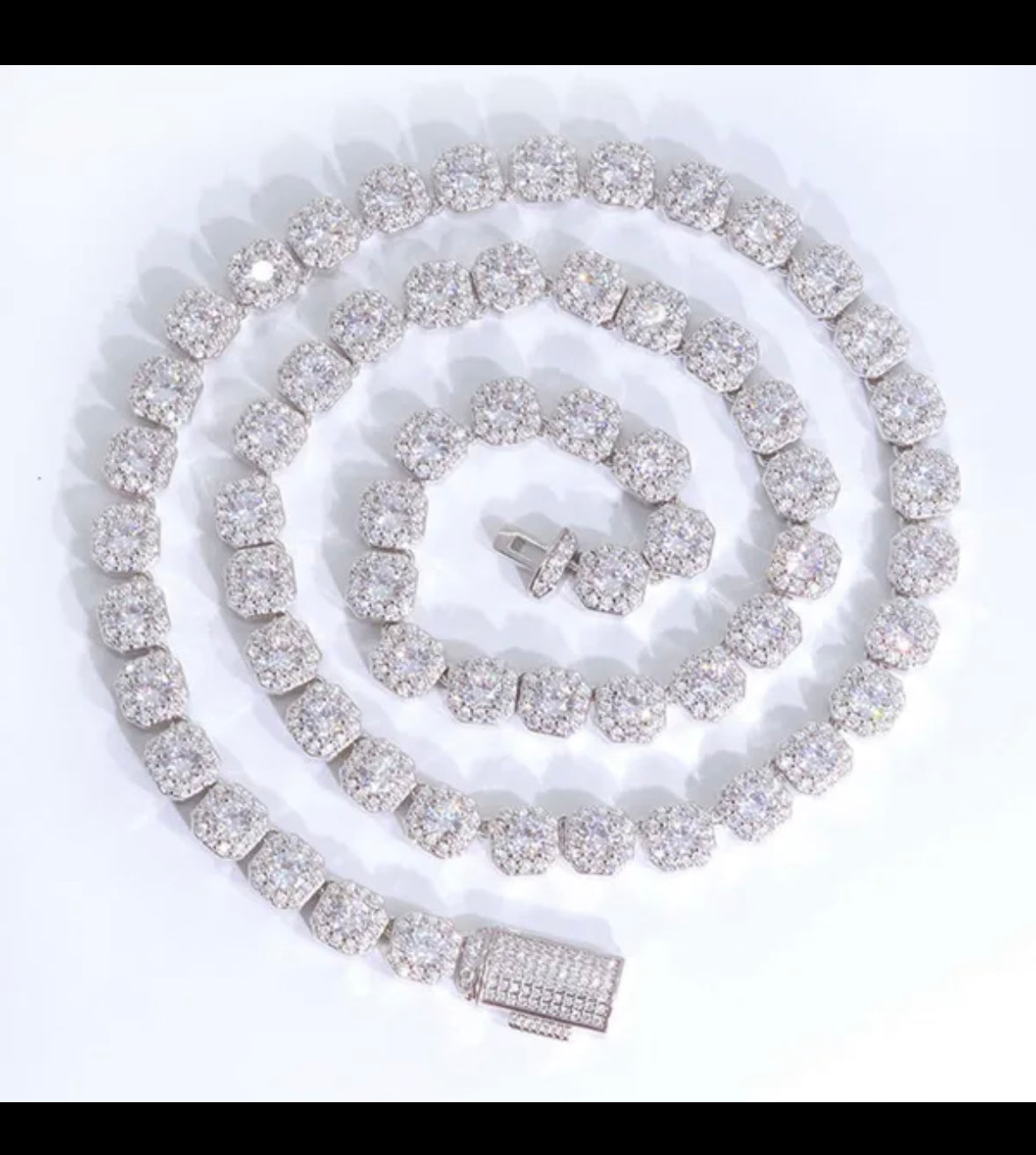 Custom VVS Large 12mm Tennis Chain