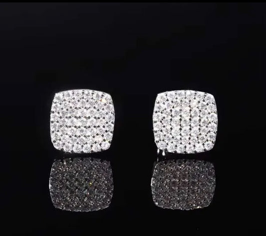 Square Stud VVS Earrings
