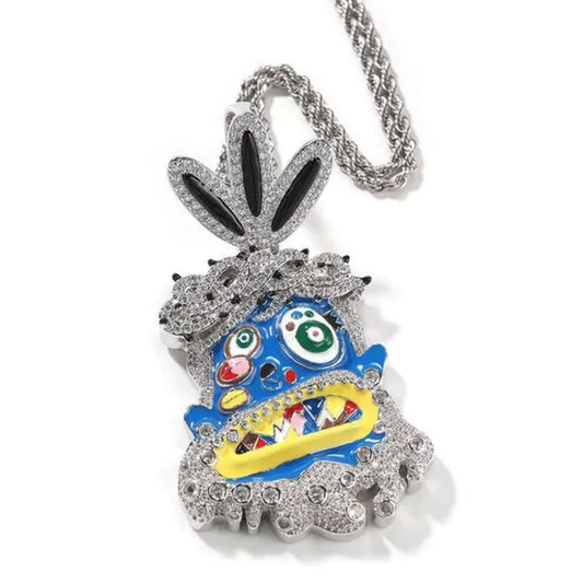 Custom Cartoon Dripping VVS Pendant