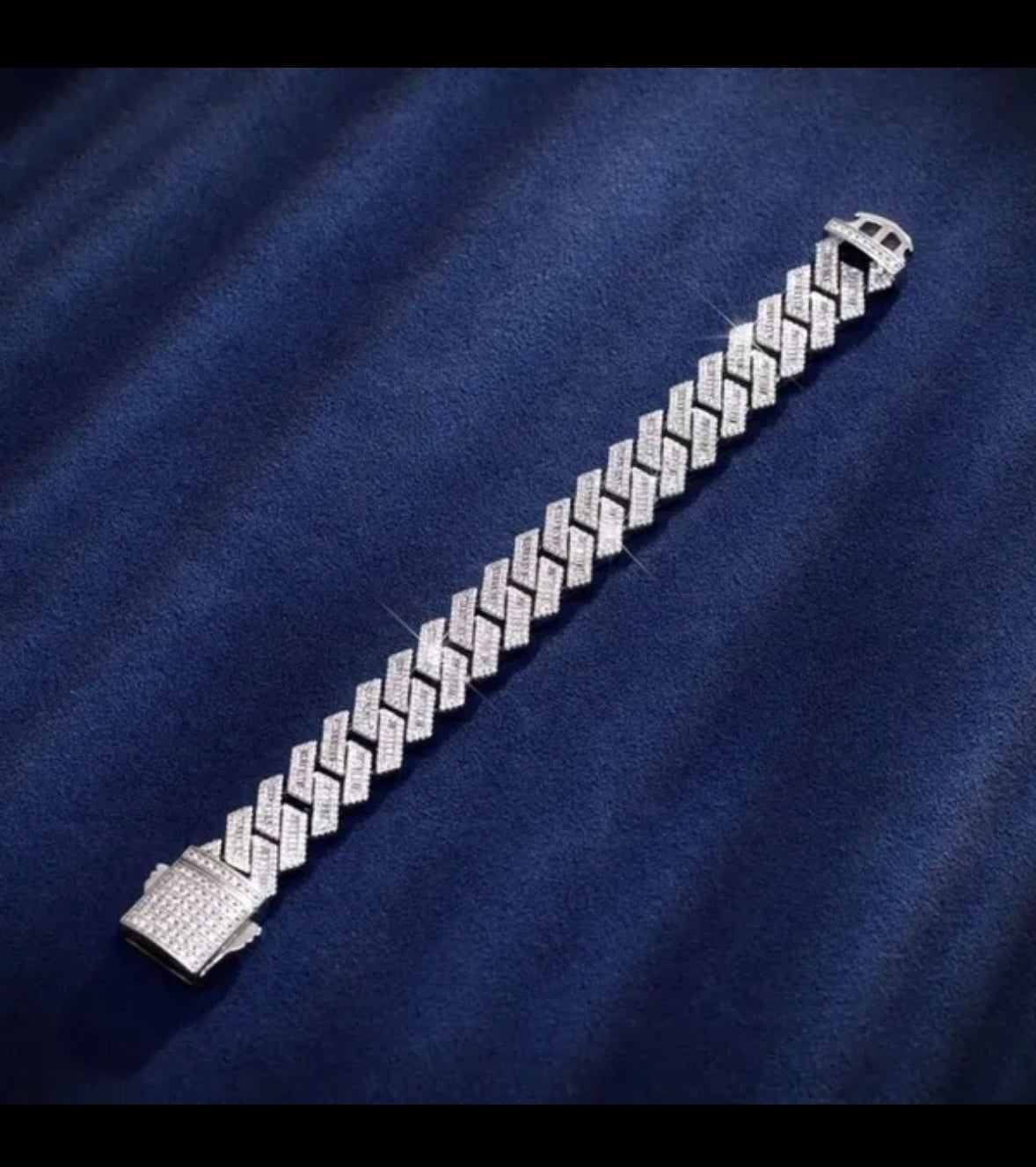 19mm Crafted Baguette VVS Cuban Link Chain