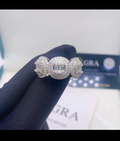 Three Headed VVS Ring