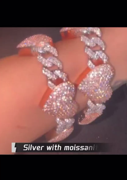 925 Sterling Silver Heart Bracelet